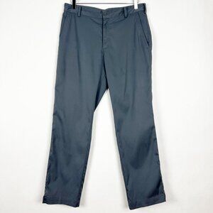 Nike Golf Dri-Fit Tech Pants Men's Size 32x30 Dark Grey Flat-Front Golf Chino